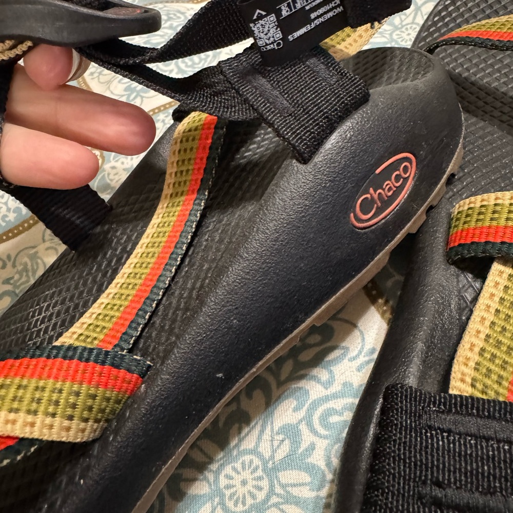 Chaco women’s Sandals - Black with Multicolor Straps - Picture 4 of 5